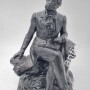 Пушкин на скамейке. В Болдино. Касли, 1988г.
