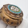 Баночка, пилюльница, шкатулка. Флорентийская мозаика, смальта.