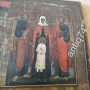 Большая трехчастная икона. Храмовая. Дерево.