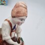 Карандашница. Мальчик с дудочкой. Целый! Кузнецов, Конаково.