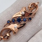 Красивая, крупная брошь. Золото, 56 проба.