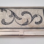 Визитница. Кубачи. Серебро, 875 пр.