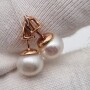 Серьги с жемчугом. Золото, 585 проба.