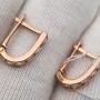 Красивые серьги с камнями. Золото, 585 пр