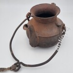 Старинный рукомойник, чайник. Чугун, клеймо.