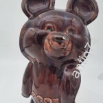 Большой олимпийский мишка. 28 см. Керамика.