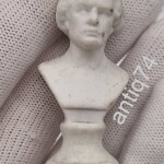 Старинный бюст Рубинштейна. Бисквит. Миниатюра.