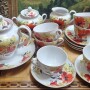 Редкий чайный сервиз. Маки. ЛФЗ. На 6 персон.