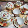 Редкий чайный сервиз. Маки. ЛФЗ. На 6 персон.