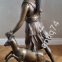 Огромная Диана-охотница. Бронза. Мастерская A.Nelli. Рим. Середина 19 века.